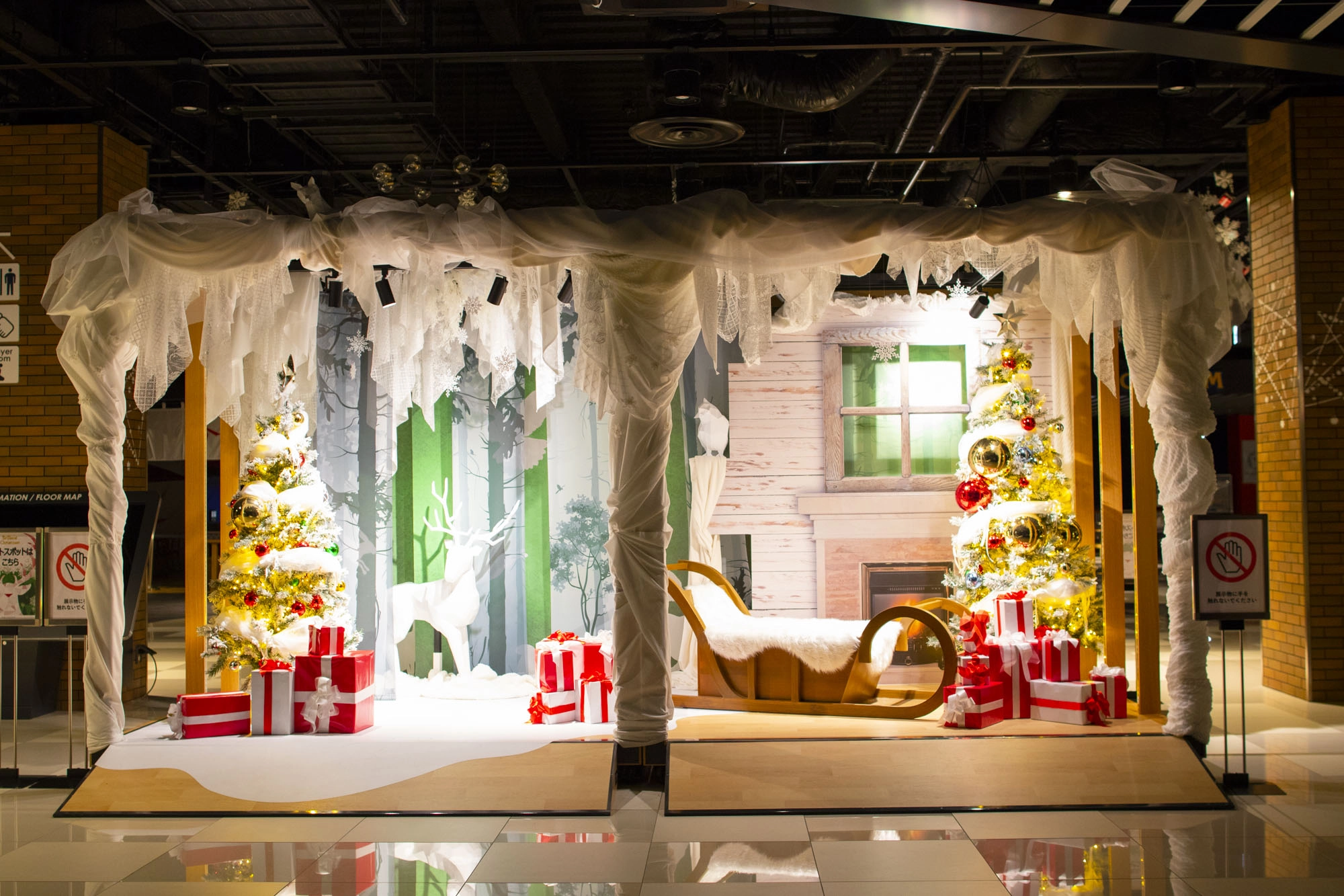 クリスマスのフォトスポットです。