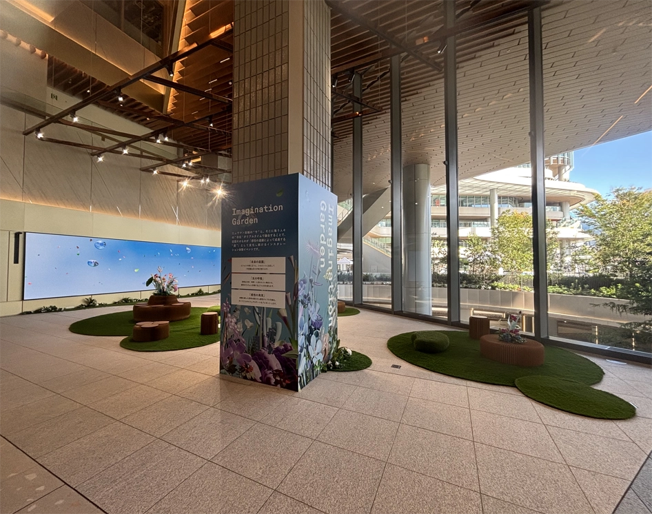 ニュウマン高輪の体験空間です。