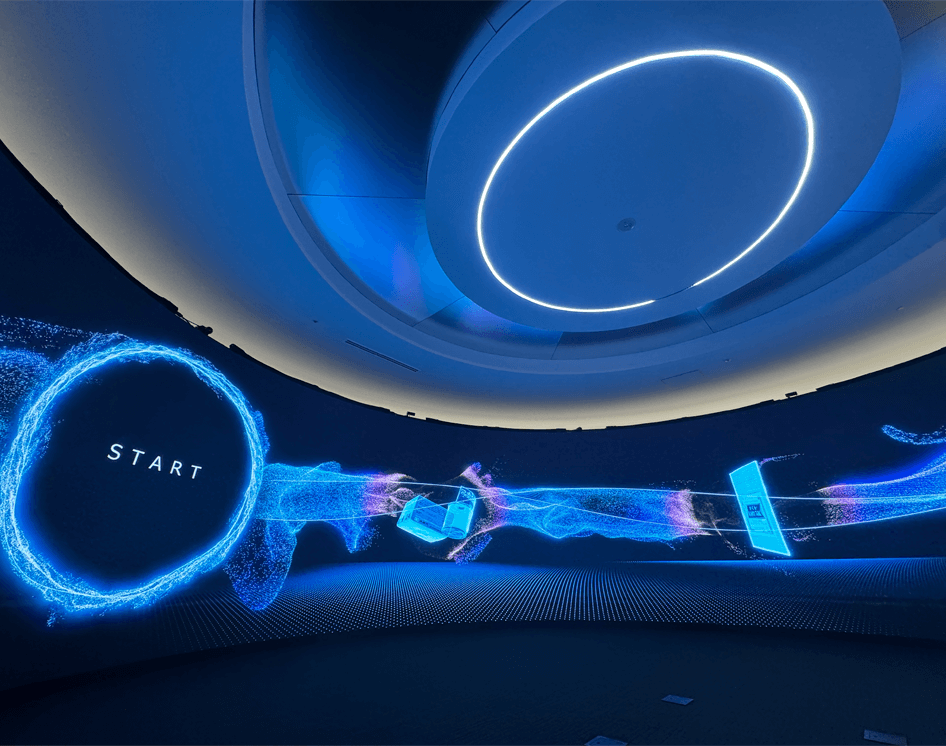 流れる美麗なコンテンツ映像です。